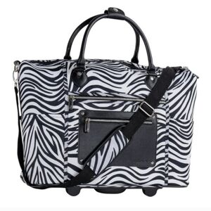 CALPAK Zanny Zebra 21-inch Rolling Laptop Tote Bag